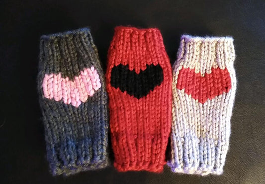Open Finger Knitted Gloves