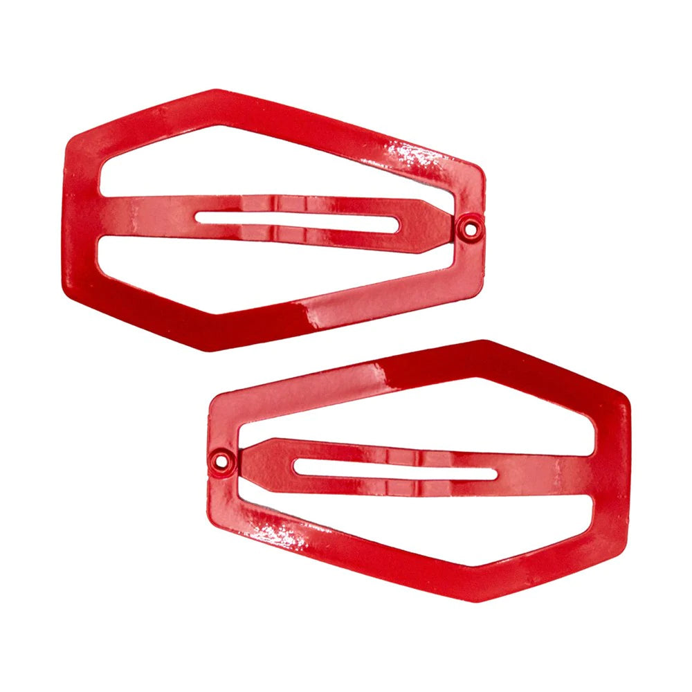 Coffin Snap Hair Clip Red