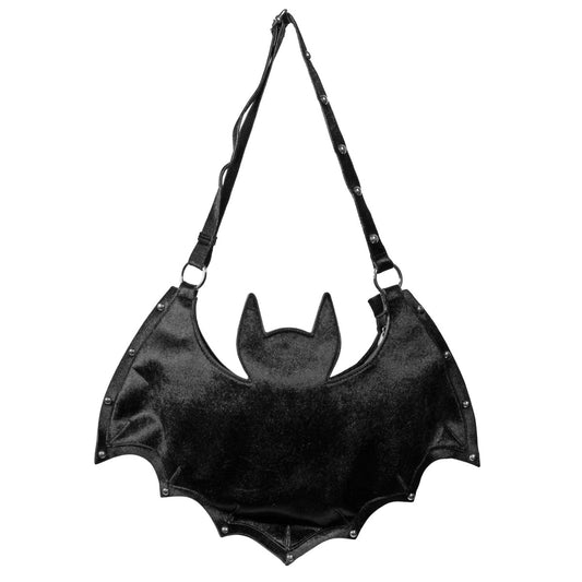 Studded Black Bat Bag